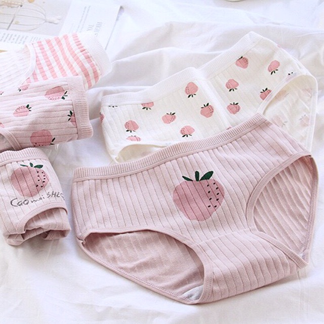 Quần Lót Cotton Co Dãn 4 Chiều Quả Dâu CuTe