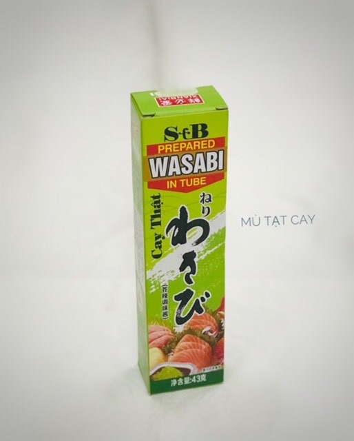 Mù tạt siêu cay wasabi 43g