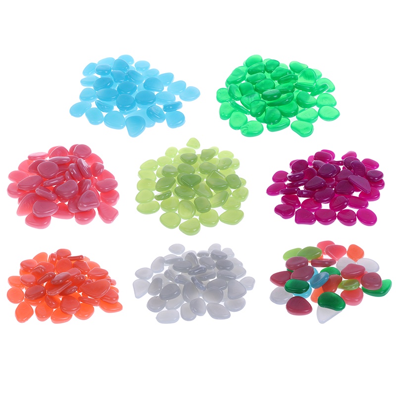 Bộ 50 Viên Đá Dạ Quang Dùng Trang Trí