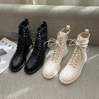 Giày Boot Nữ Cột Dây Thời Trang