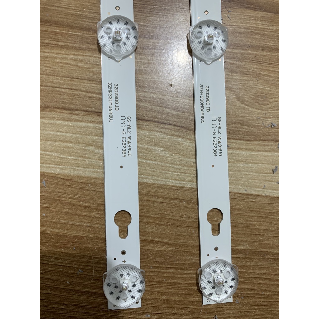 Thanh LED Tivi TCL 32S62  - 1 bộ 2 thanh thẳng giống nhau 3V 6 bóng