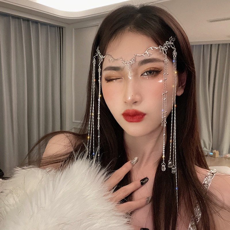 Cài tóc hình đính đá giọt nước kiểu dáng thanh lịch cho nữ