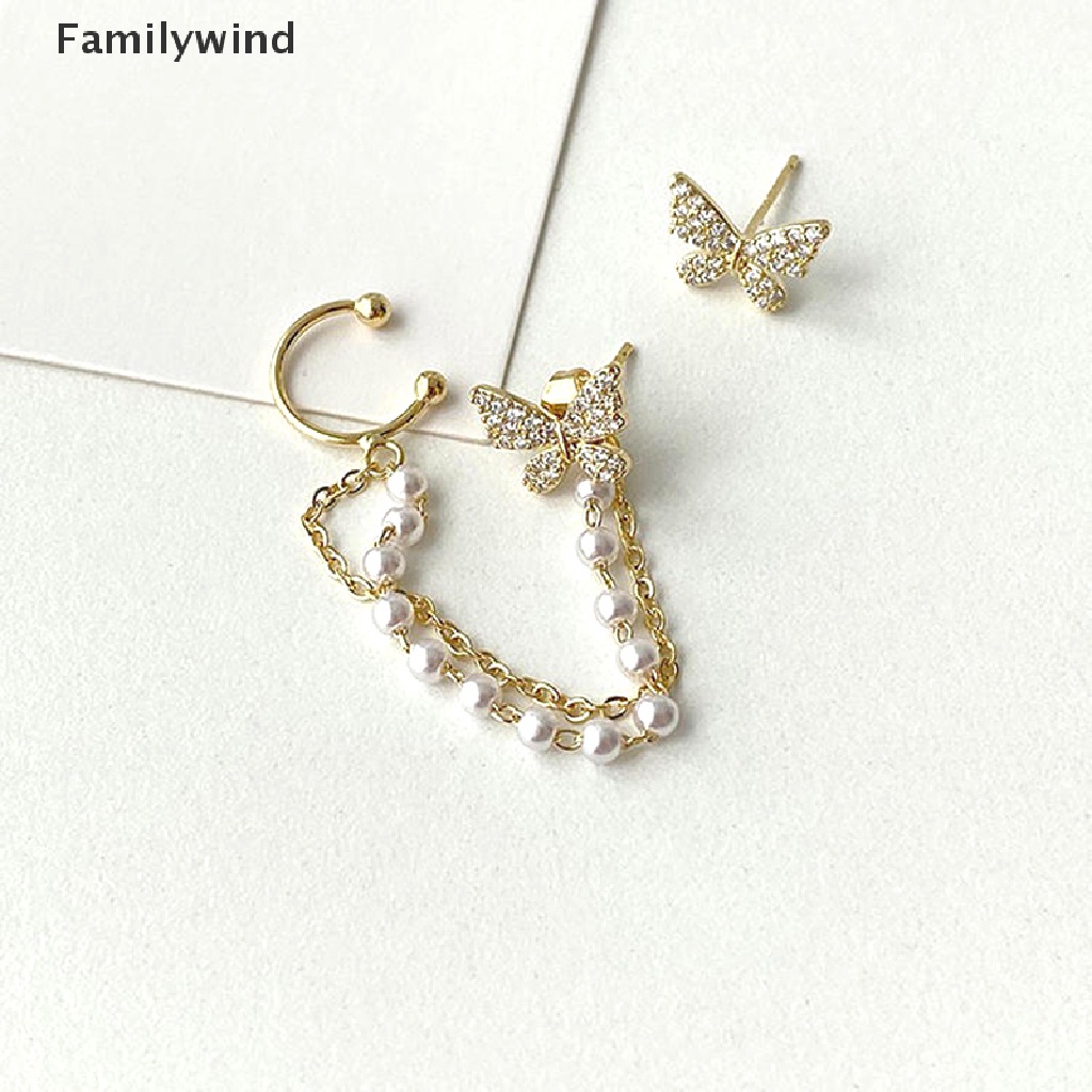 Đôi Bông Tai Hình Bướm Đính Đá Thời Trang Sành Điệu Cho Nữ