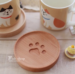 Lót cốc bằng gỗ