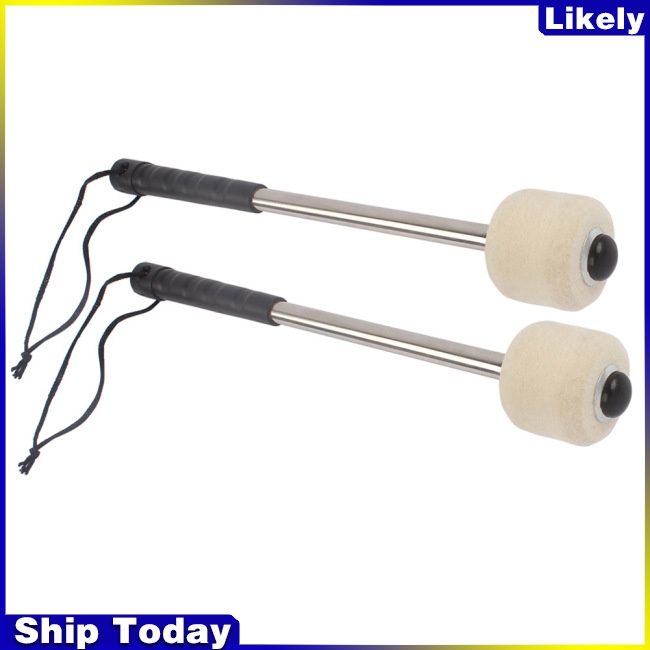 1 Cặp Dùi Gõ Trống Bass Tay Cầm Bằng Hợp Kim Nhôm