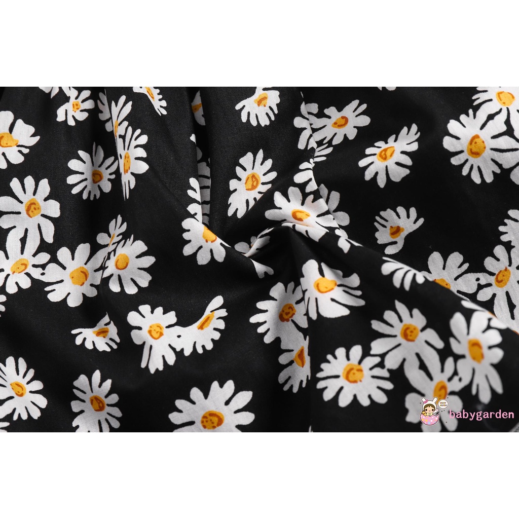 Đầm Chữ A Hai Dây Cổ Thuyền In Hoa Thời Trang Mùa Hè Cho Bé Gái