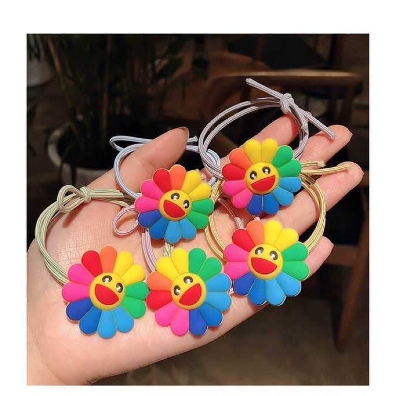 Dây buộc tóc hoa mặt trời, quả bơ