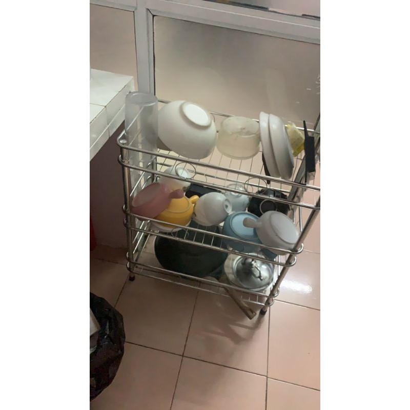 Kệ bát inox 3 tầng 60cm