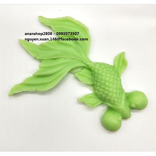 Khuôn silicon cá vàng mắt lồi