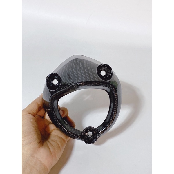 Chụp đít pô Ex150 Exciter 150 màu Carbon, đen nhám, bạc.