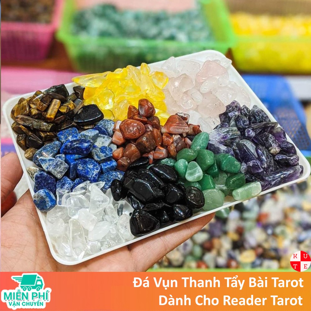 Đá Thanh Tẩy Phong Thủy Chơi Tarot Ngũ Sắc
