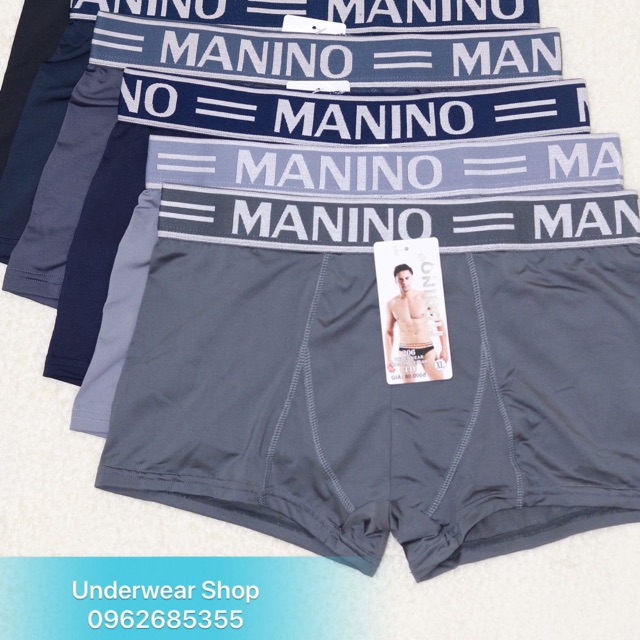 Combo 4 Quần Lót Boxer Nam MANINO Thun Bóng Cao Cấp