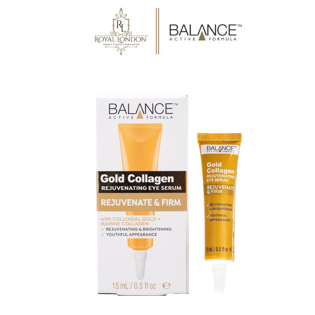 Tinh Chất Tái Tạo Và Dưỡng Da Mắt Balance Active Formula Gold Collagen Rejuvenating Eye 15ml