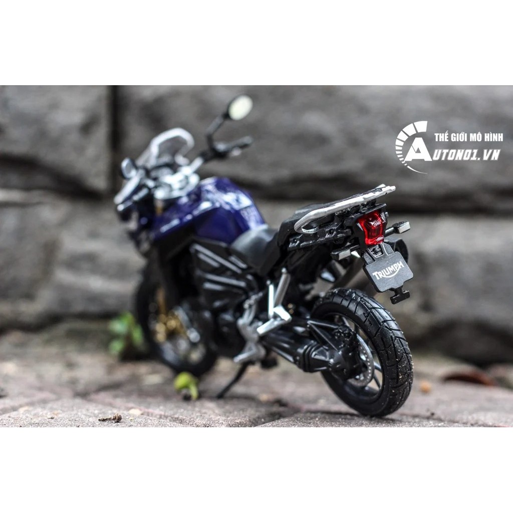 MÔ HÌNH XE MÔ TÔ TRIUMPH TIGER EXPLORER 1:18 WELLY 5457