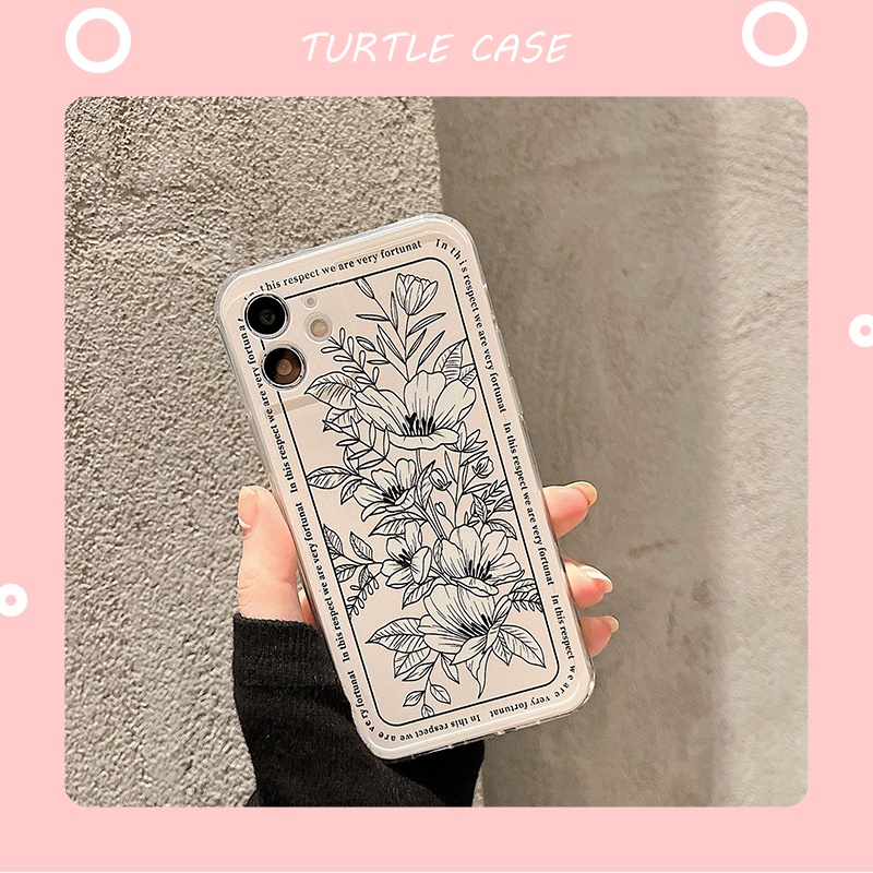 Ốp lưng iphone Mềm Họa Tiết Hoa Cho Iphone 12 11 12 12 12 12 Pro 12 Pro Max 11 Pro Max Xs Max Xr 8 Plus 7 Plus 6s 6