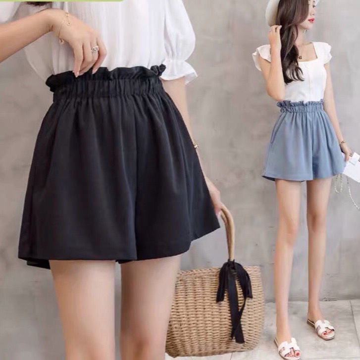 Quần Short Ống Rộng Lưng Cao Thời Trang Xuân Hè Cho Nữ Lên Đến 300kg 200kg | BigBuy360 - bigbuy360.vn
