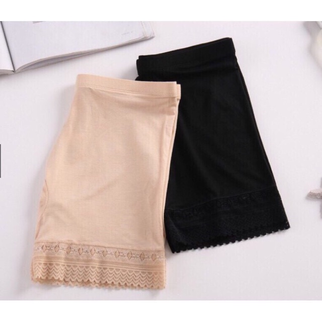 Quần Mặc Váy Cotton Thông Phối Ren Đẹp mã 0125
