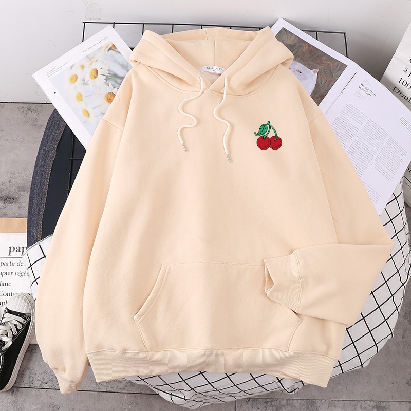 Áo hoodie logo quả Cherry HARI1120