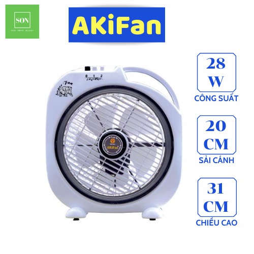 Quạt hộp AKIFAN BD200, Quạt hộp Mini( hộp nhỏ) AkiFan BD200 - Bảo hành 2 năm chính hãng