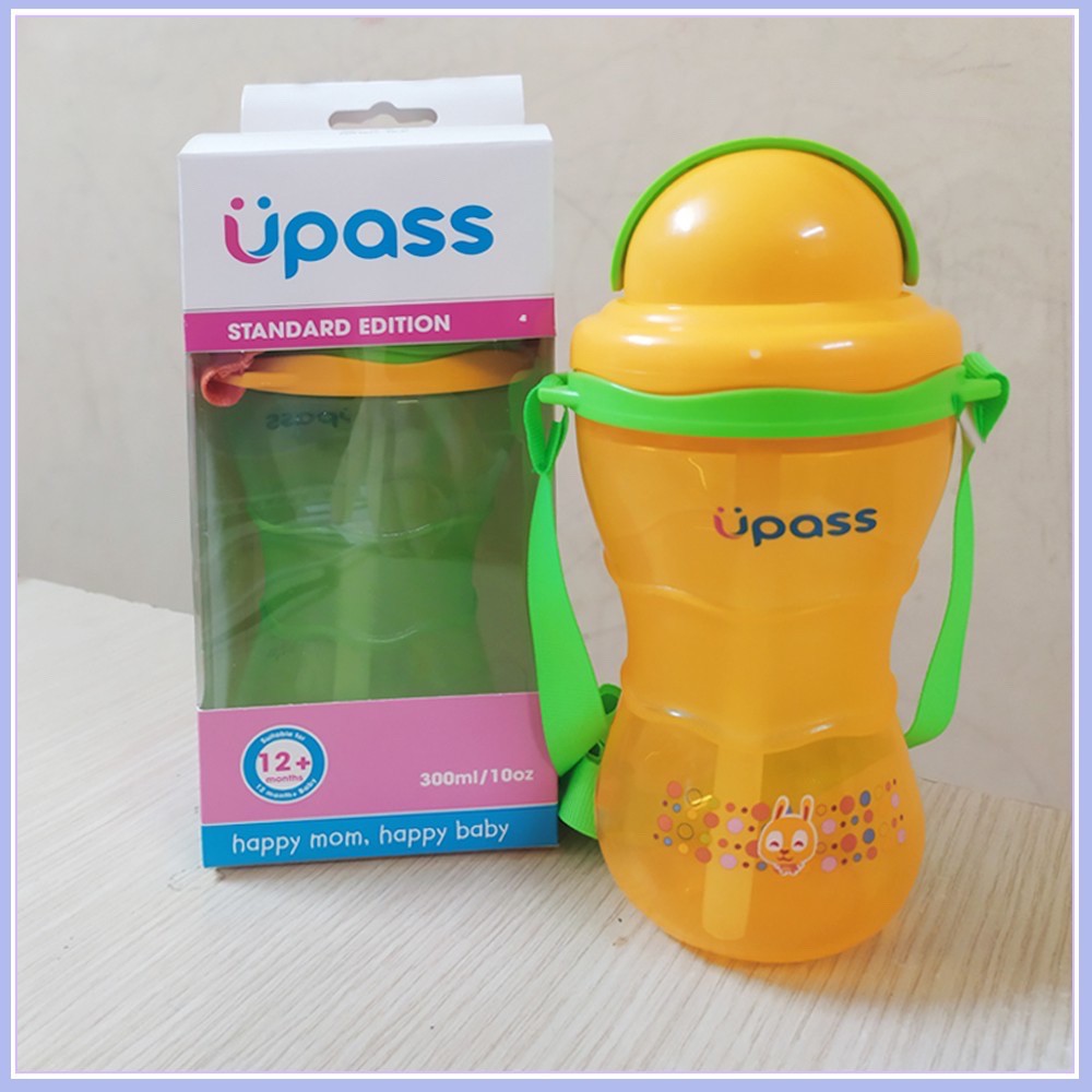 Bình uống nước có ống hút Upass 300ml Thái Lan UP0300