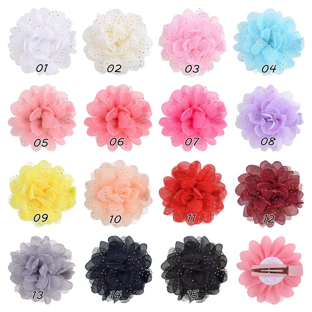 Kẹp tóc chiffon KIDSBOWS hình hoa dễ thương xinh xắn cho bé