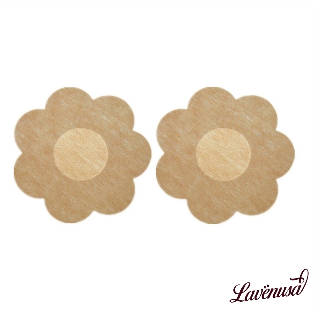 Miếng dán ngực nhũ hoa lụa giấy hình hoa tiện lợi hộp 60 miếng LAVENUSA AL64