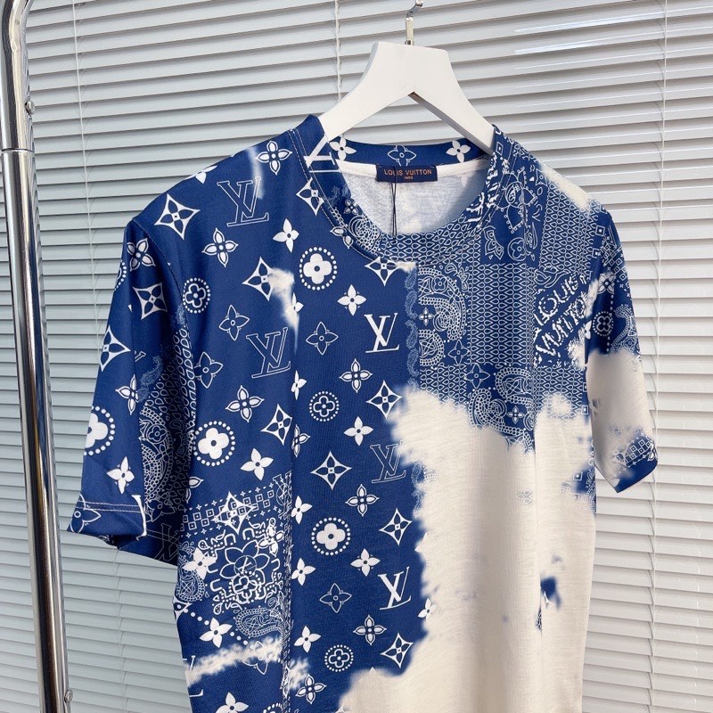 Áo Tee Luon Vuituoi MONOGRAM BANDANA PRINTED T-SHIRT Cao Cấp Full Tag Túi