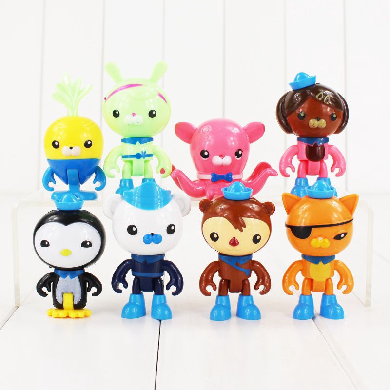 Bộ Sưu Tập Búp Bê Nhân Vật Phim The Octonauts (8 Cái)