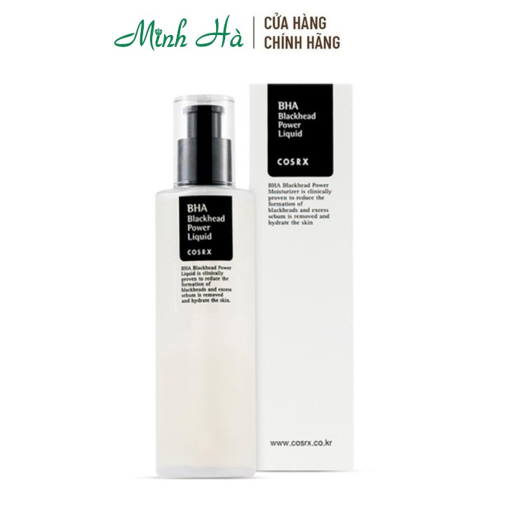 Tẩy da chết hóa học Cosrx BHA 4% Blackhead Power Liquid 100ml giúp giảm mụn đầu đen