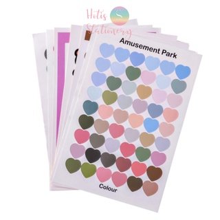 [HOTIS] Sticker chấm tròn, sao, tim đa dạng