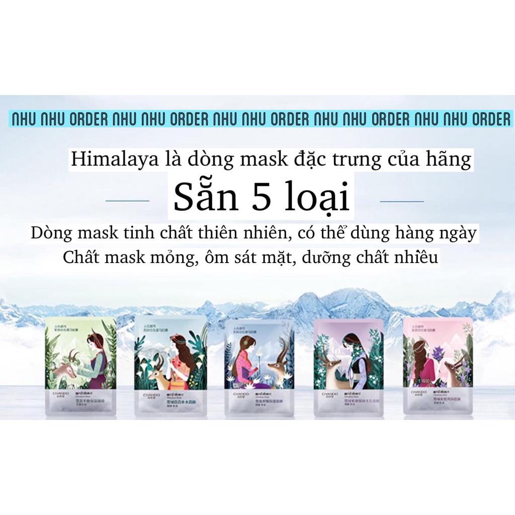 Mặt nạ Chando nội địa Trung dòng Himalaya siêu dưỡng ẩm các loại
