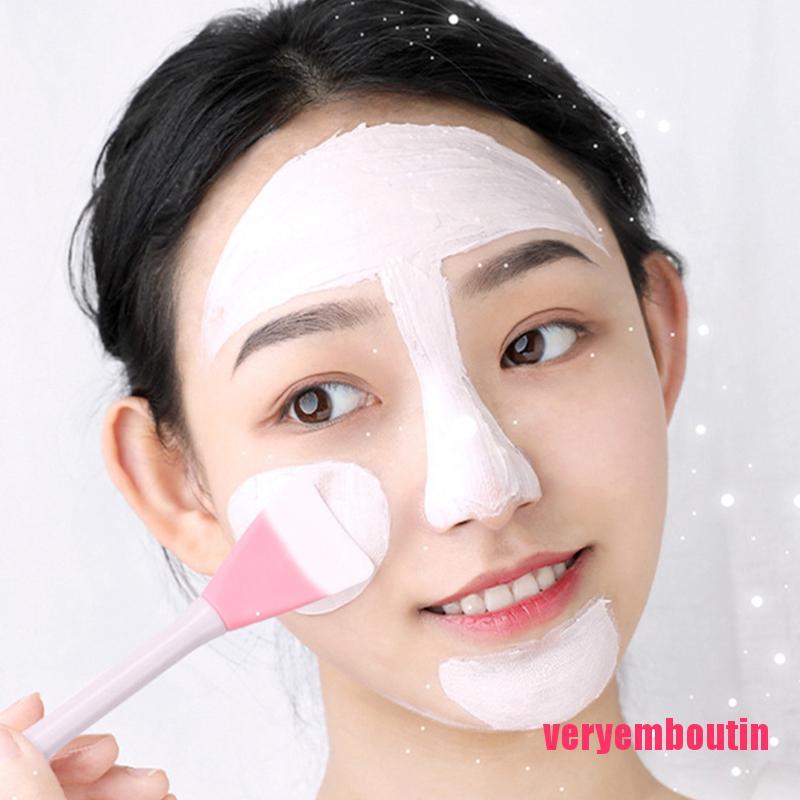 [Hàng mới về] Cọ silicon hai đầu đắp mặt nạ chăm sóc da