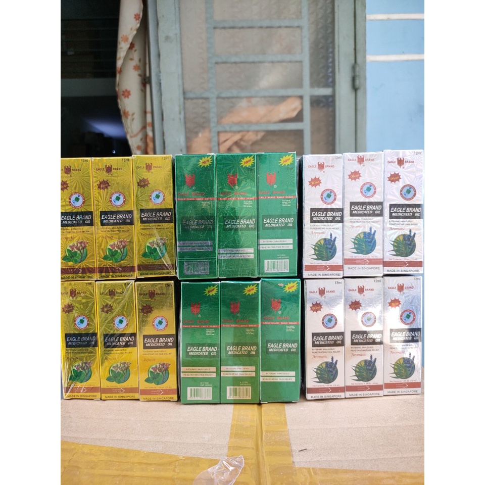 Dầu Gió Xanh con ó Dạng Lăn-10ml, 3 màu