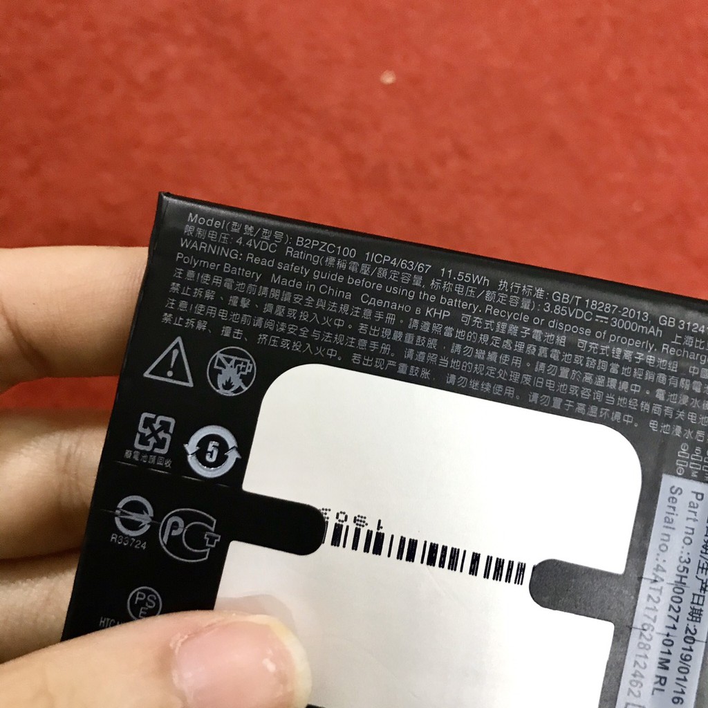 Pin zin HTC U11/ model B2PZC100 bảo hành 6 tháng