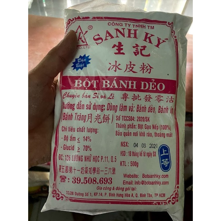 Bột bánh dẻo sanh ký 500g - 1kg