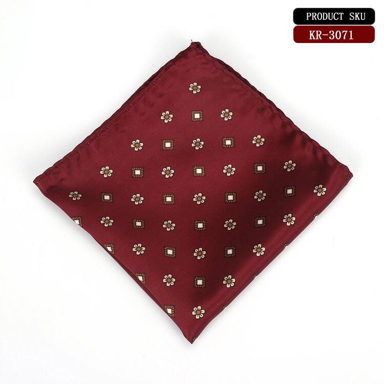 Khăn cài áo vest cho nam - Pocket square họa tiết