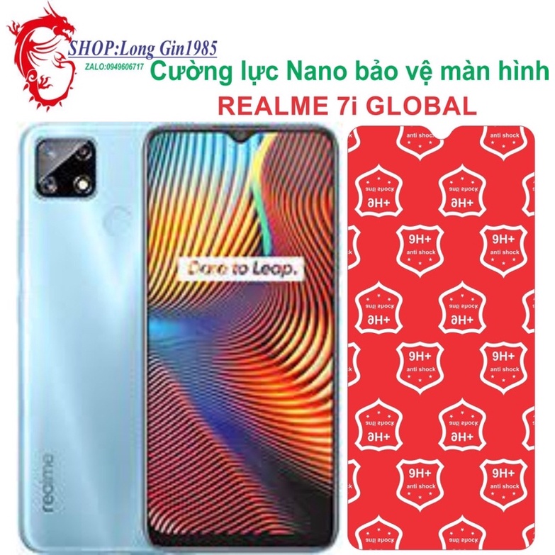 Realme 7i Global Cường lực Nano chống va đập chống trầy xước tốt