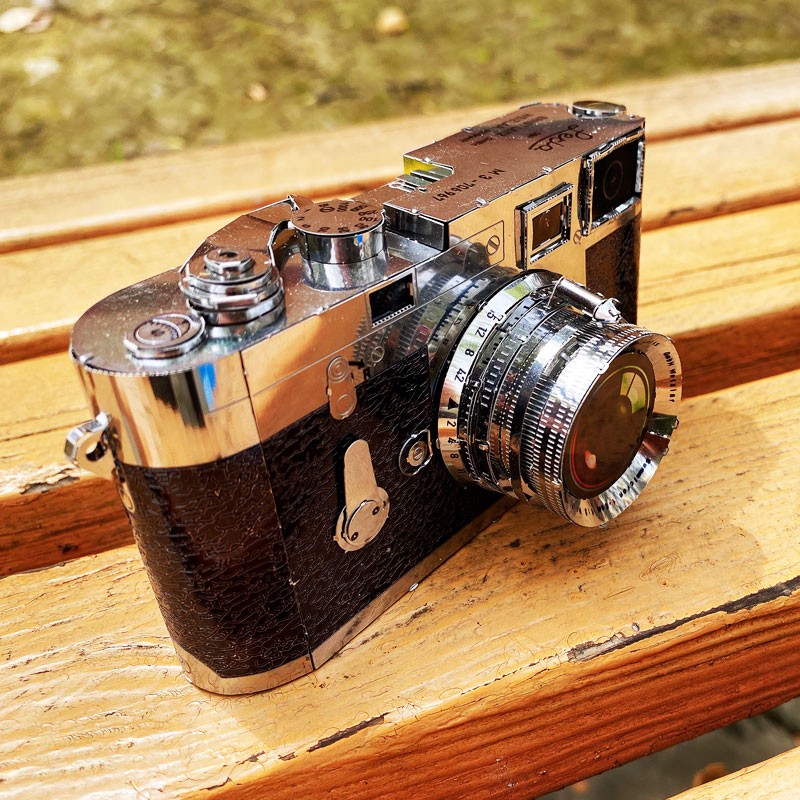 Mô Hình Kim Loại Lắp Ráp 3D máy ảnh màu