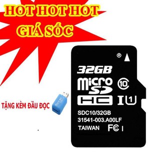 GIẢM GIÁ Thẻ Nhớ Tặng Ngay Đầu Lọc Thẻ Thẻ nhớ MicroSD 32GB Class 10 tốc độ cao (Đen) - Bảo hành 1 Đổi 1