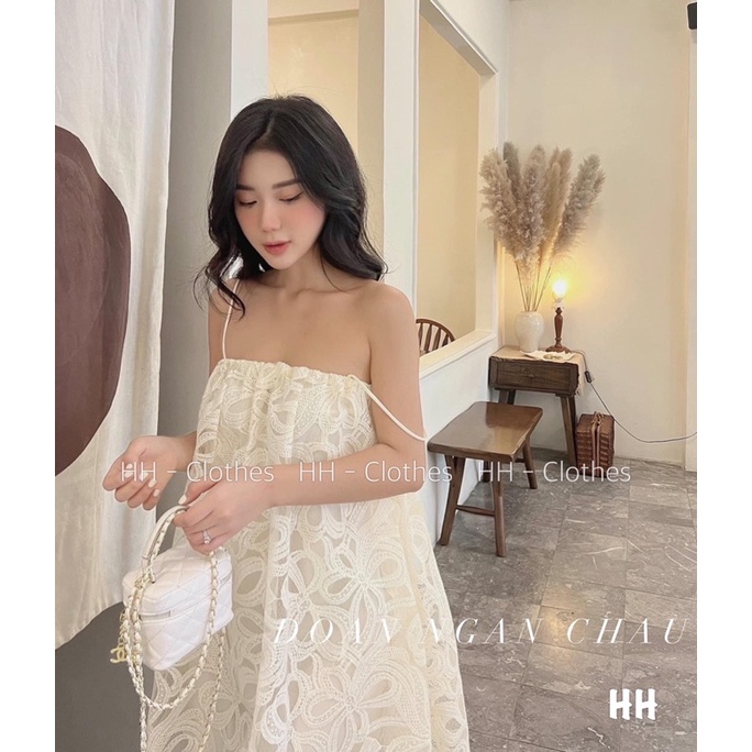 Váy 2s Ren Hoa Vân Nổi Dáng Ngắn H2 • Melanie Boutique