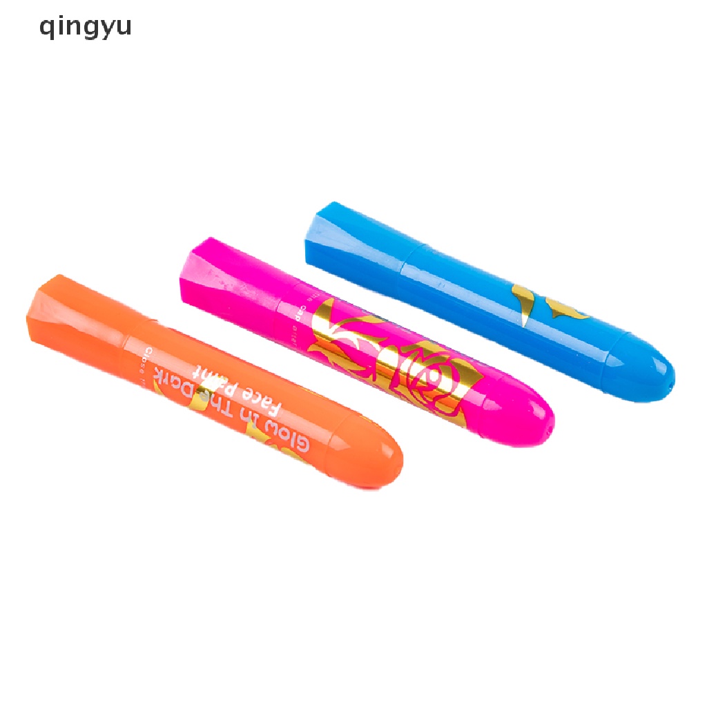Bộ 6 Bút Sáp Màu Neon Vẽ Mặt Và Cơ Thể Hóa Trang Halloween