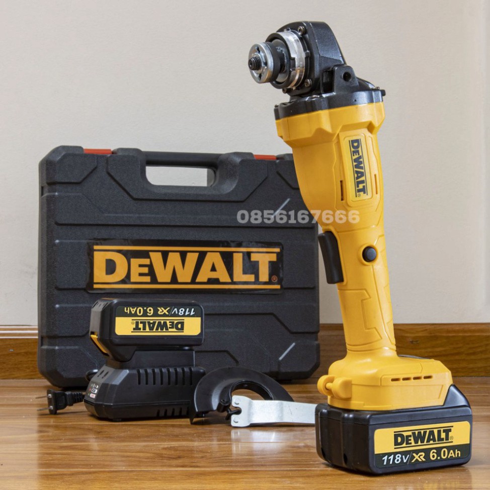 Máy mài, máy cắt dùng pin DEWALT 118V không chổi than, Lõi Đồng - Máy mài Góc