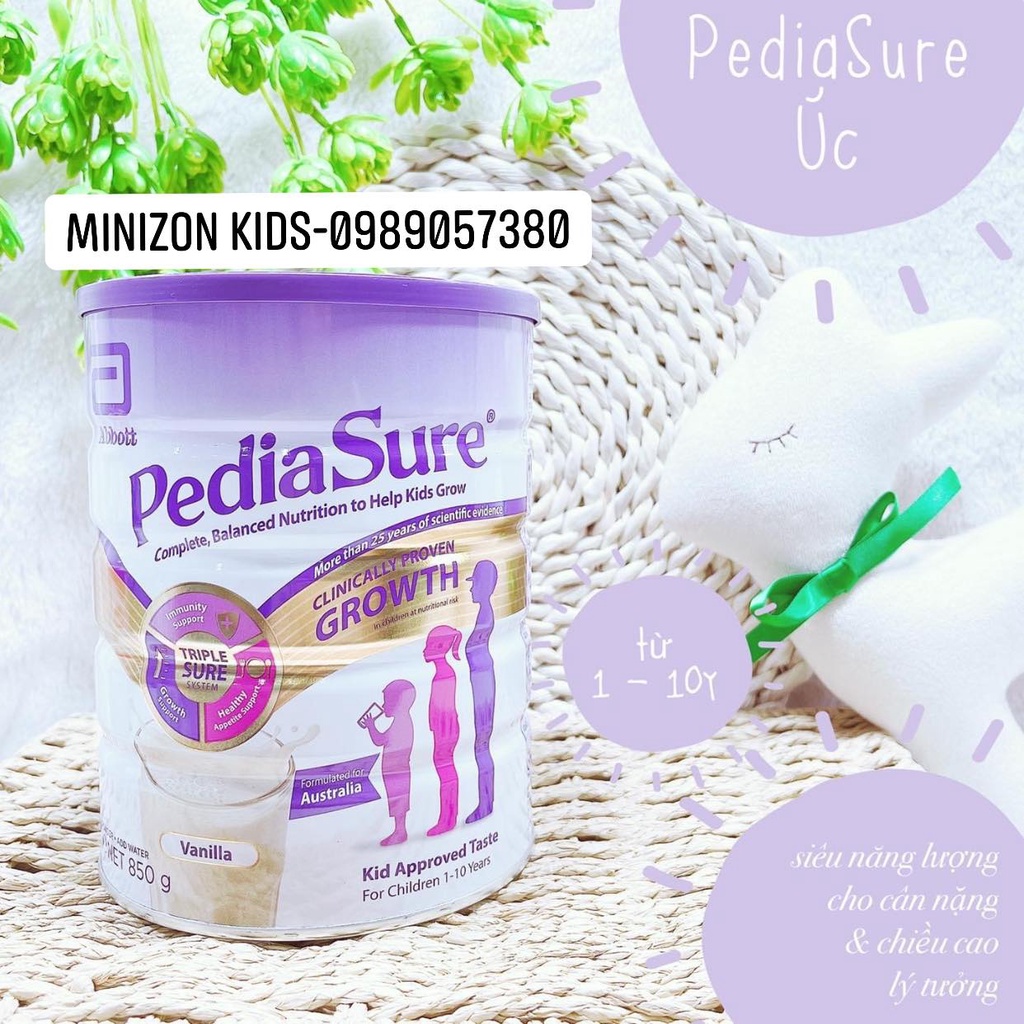 Sữa Bột Pediasure Úc Vanilla Hộp 850g