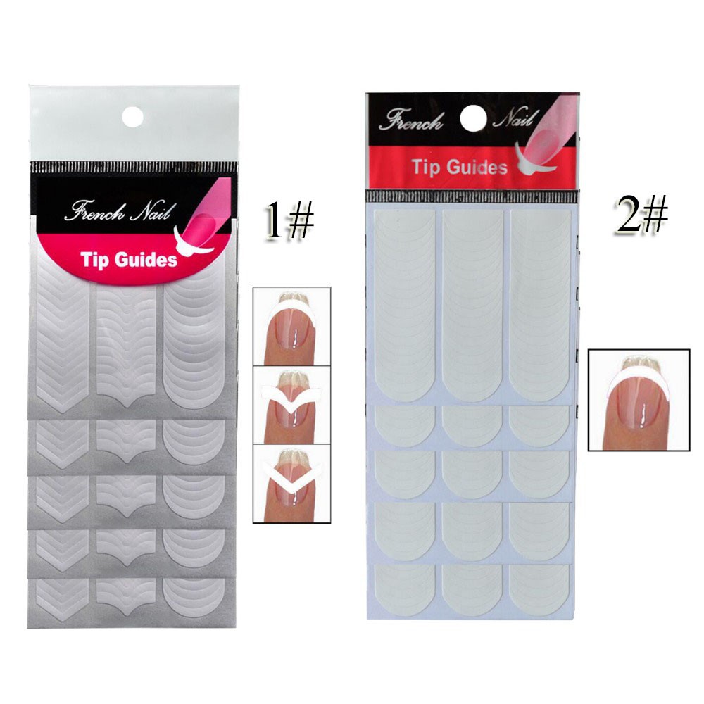 Bộ Dán Hỗ Trợ Vẽ Móng French Nail Sticker(Giao Ngẫu Nhiên)