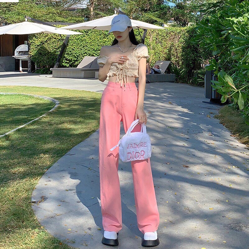 Quần Kaki trơn, Quần Baggy Nam Nữ jean Ống Suông Rộng Trẻ Trung Năng Động | Tdshopnt - Q12
