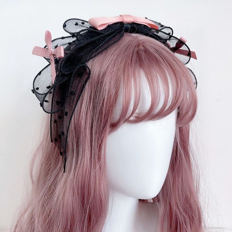 Kẹp Tóc Đính Nơ Phối Bèo Thời Trang Cho Nữ