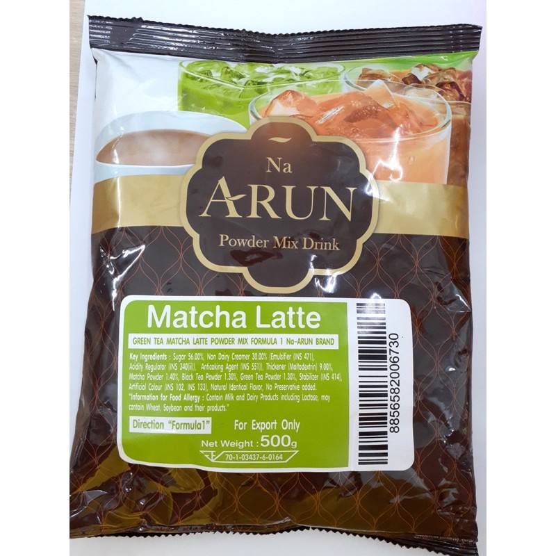 Bột Trà Sữa Matcha Latte hiệu  Na Arun 500 gram