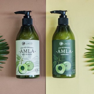 Cặp đôi dầu gội, dầu xả kích thích mọc tóc, ngừa rụng tóc Amla Laco