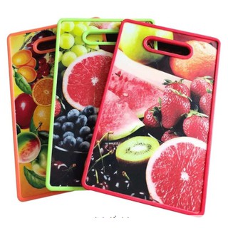 Thớt nhựa hoa quả 2 mặt kiểu dáng Hàn Quốc