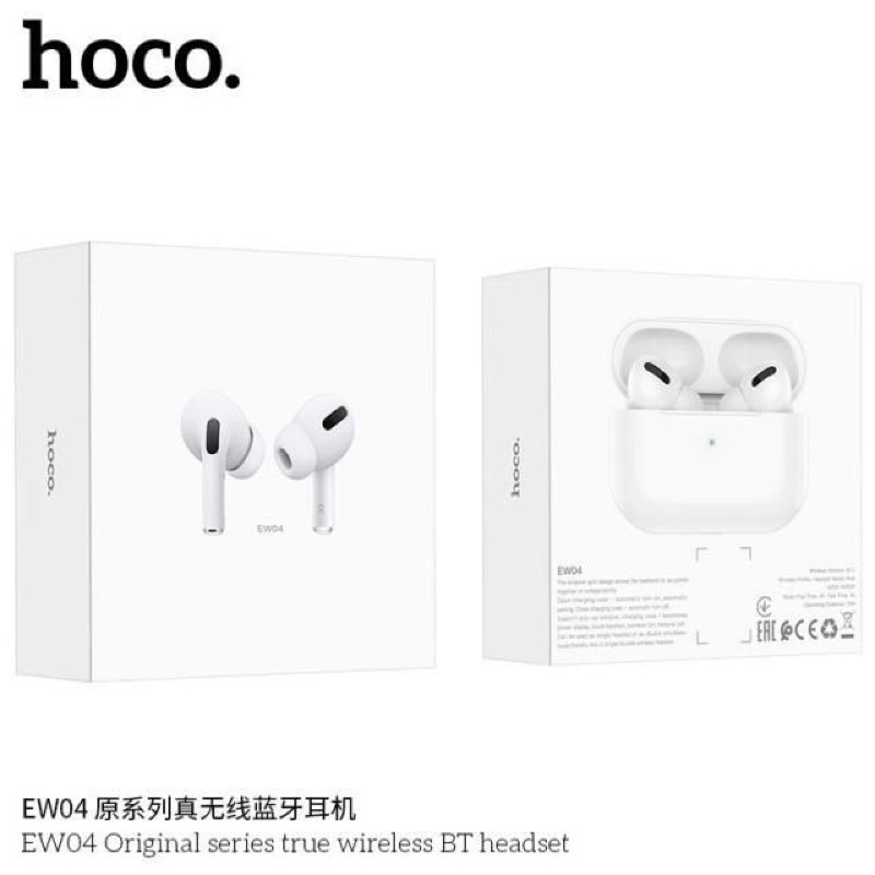 Tai Nghe Bluetooth TWS Hoco EW04 Plus, Bluetooth V5.0, Hỗ Trợ Định Vị, Đổi Tên, Cảm Ứng Chạm, Âm Bass Mạnh Mẽ,Pin 350mAh
